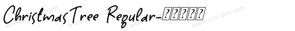 ChristmasTree Regular字体转换